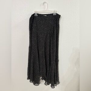 CABI Sinatra Black and White Polka Dot Women's Skirt